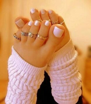 white girl feet