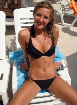 hot girl in micro bikini